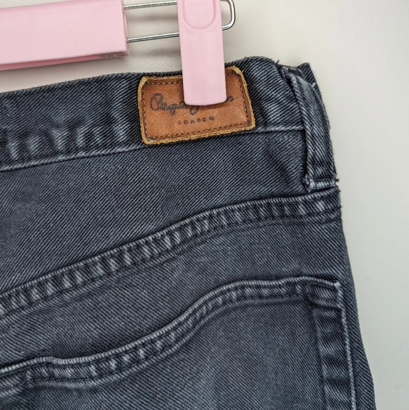 Pepe Jeans Comfort Straight Leg Black Denim Pants Waist 34 Leg 33 - Picture 6 of 13